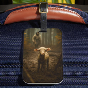 The Good Shepherd and the Lost Lamb – Jesus & Lamb Luggage Tag