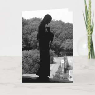 The Good Shepherd (B&W) - Greeting Card
