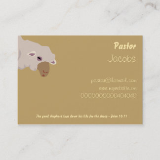 The Good Shepherd, Bible Scripture Verse Business Card