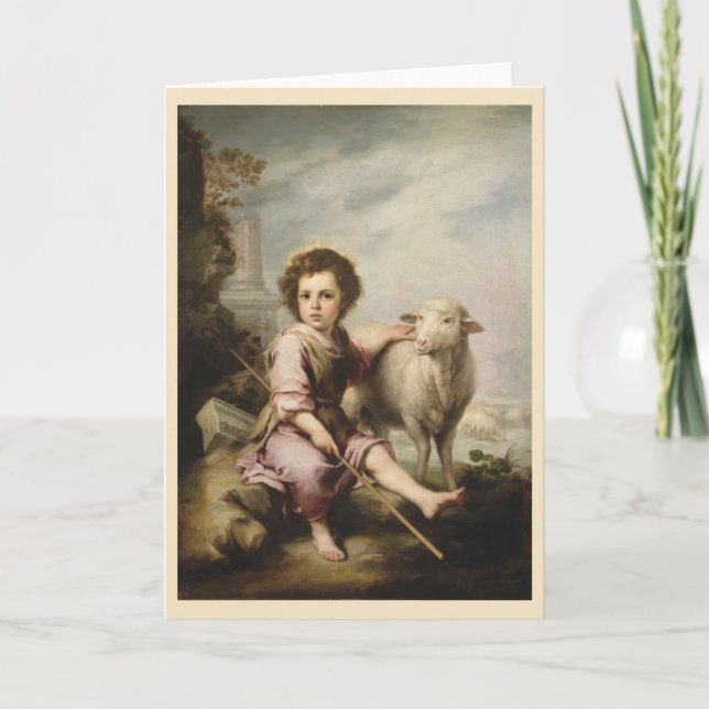 The Good Shepherd, Esteban Murillo Card (Front)