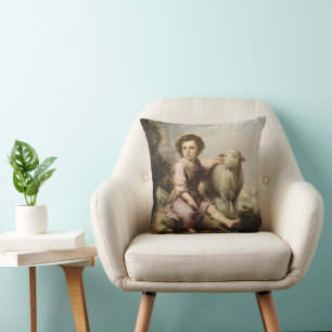 The Good Shepherd, Esteban Murillo  Cushion
