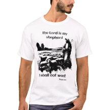 The good shepherd watching over his flock.