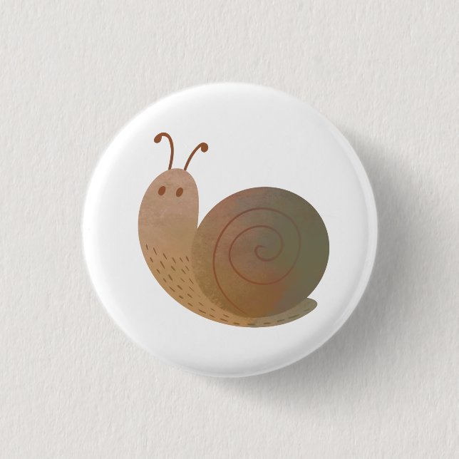 The Good snail 3 Cm Round Badge (Front)