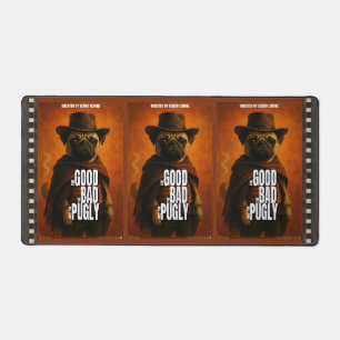 The Good the Bad & the Pugly Movie Parody Desk Mat