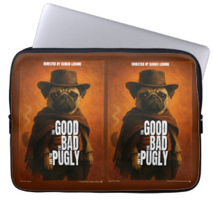 The Good the Bad & the Pugly Movie Parody Laptop Sleeve