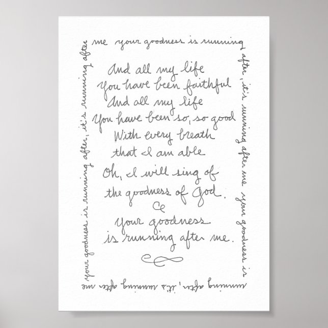 The Goodness of God Print (Front)