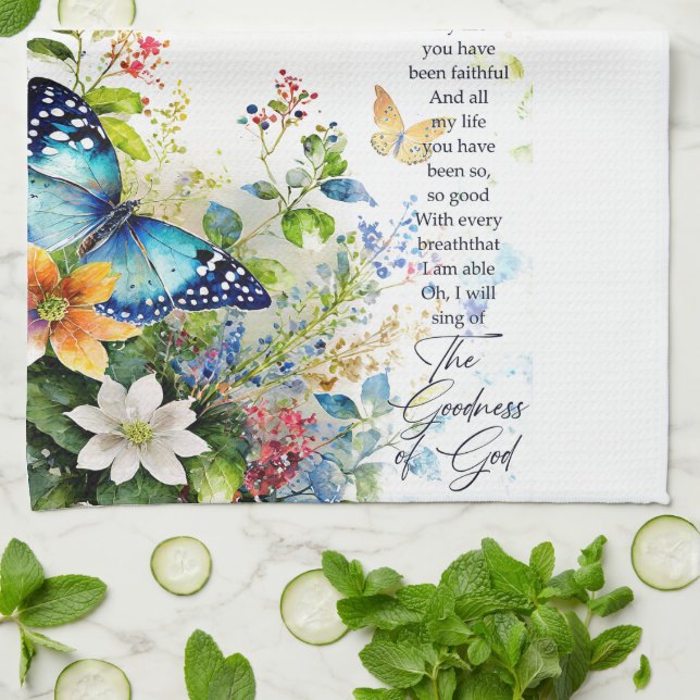The goodness of God Tea Towel (Folded)