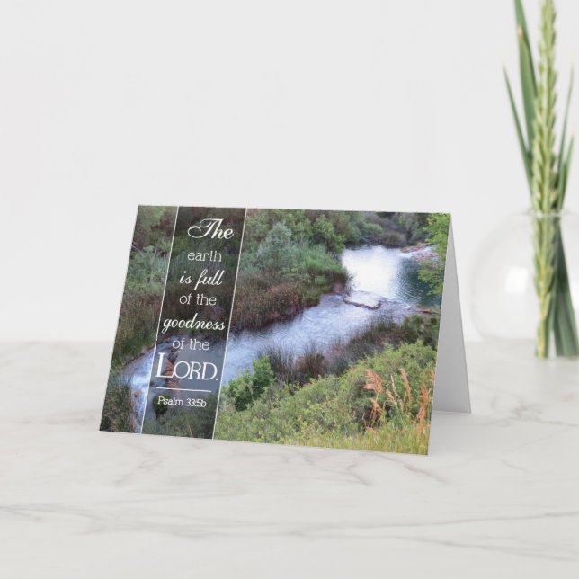 The Goodness of the Lord - Scripture Card (Front)