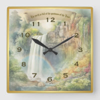 The Goodness of The Lord Square Wall Clock