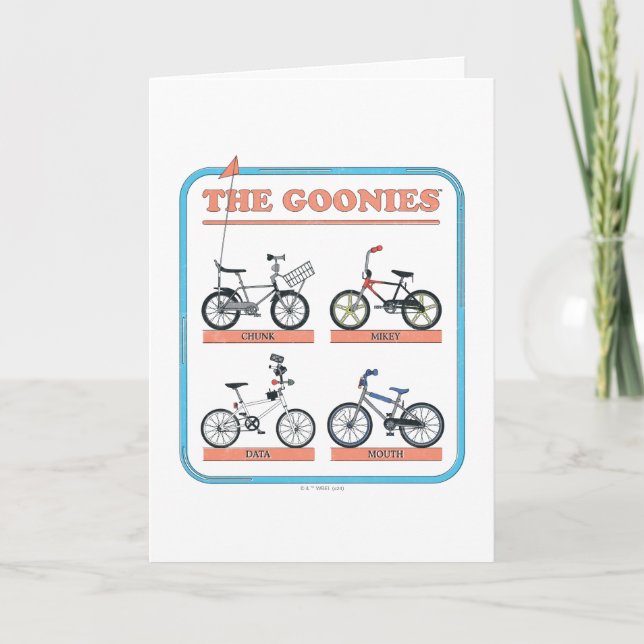 The Goonies Bicycle Chart Card (Front)