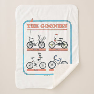 The Goonies Bicycle Chart Sherpa Blanket