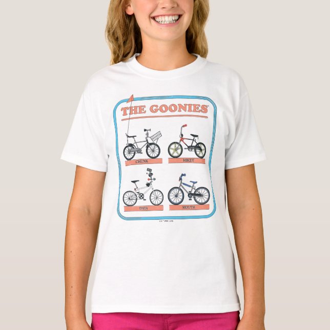 The Goonies Bicycle Chart T-Shirt (Front)