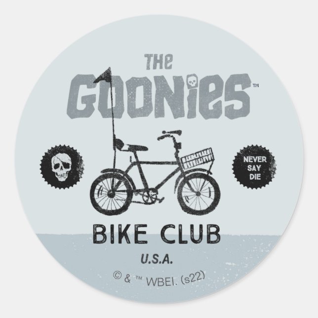 The Goonies Bike Club U.S.A. Classic Round Sticker (Front)