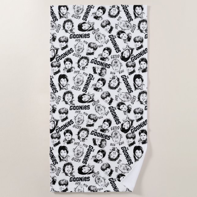 The Goonies Characters Pattern Beach Towel (Front)