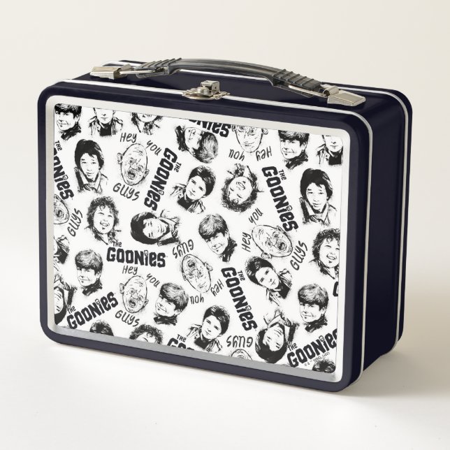 The Goonies Characters Pattern Metal Lunch Box (Front)