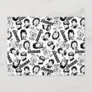 The Goonies Characters Pattern Postcard