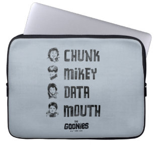 The Goonies   Chunk, Mikey, Data, Mouth Laptop Sleeve