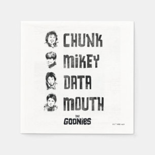 The Goonies   Chunk, Mikey, Data, Mouth Napkin