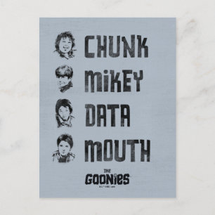 The Goonies Chunk, Mikey, Data, Mouth Postcard