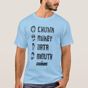 The Goonies   Chunk, Mikey, Data, Mouth T-Shirt