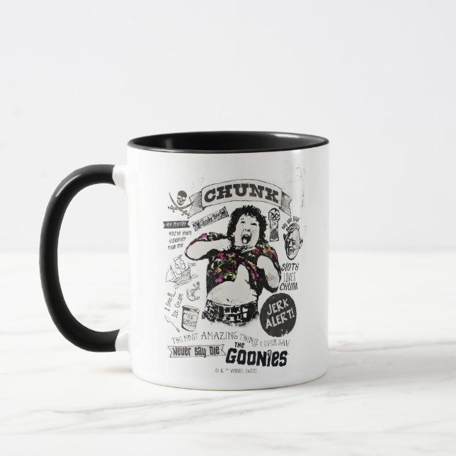 The Goonies Chunk Retro Collage Mug (Left)