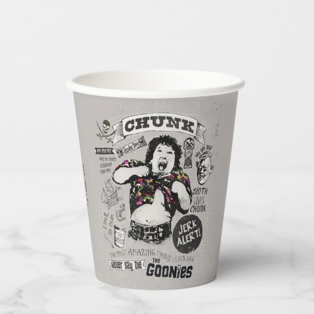 The Goonies Chunk Retro Collage Paper Cups (Front)