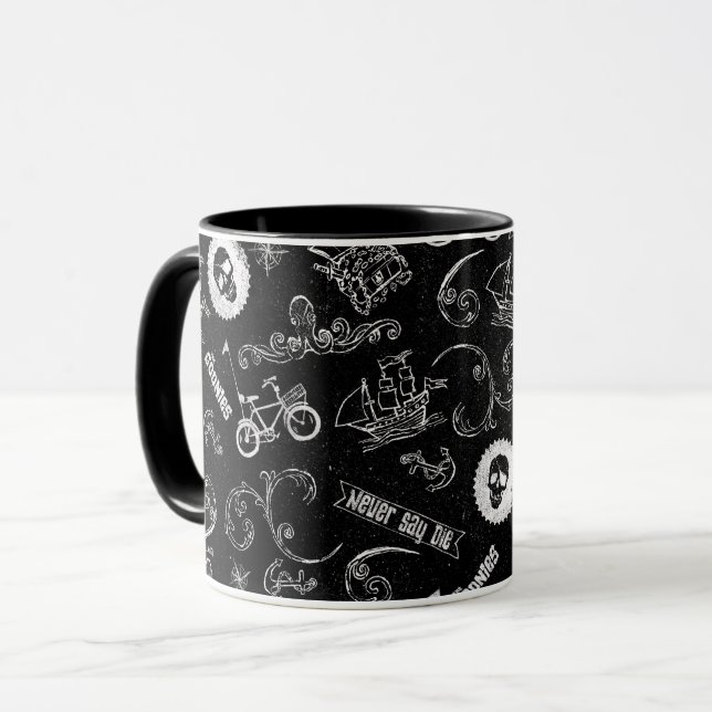 The Goonies Icons Pattern Mug (Front Left)