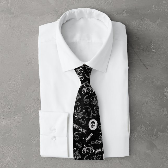The Goonies Icons Pattern Tie (Tie with shirt)