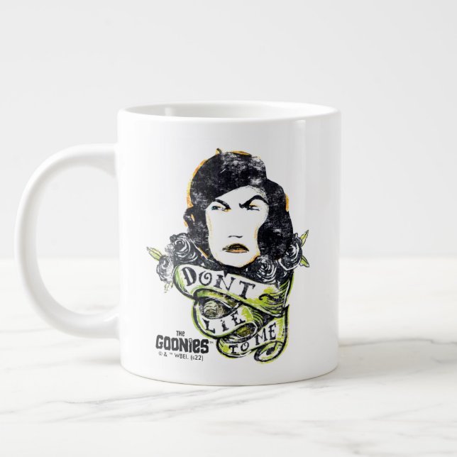 The Goonies Mama Fratelli "Don't Lie To Me" Large Coffee Mug (Left)