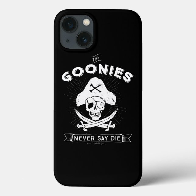 The Goonies "Never Say Die" Pirate Badge Case-Mate iPhone Case (Back)