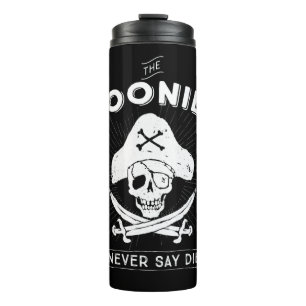 The Goonies "Never Say Die" Pirate Badge Thermal Tumbler