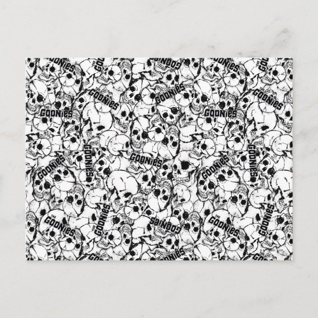 The Goonies One-Eyed Willy Skull Pattern Postcard (Front)