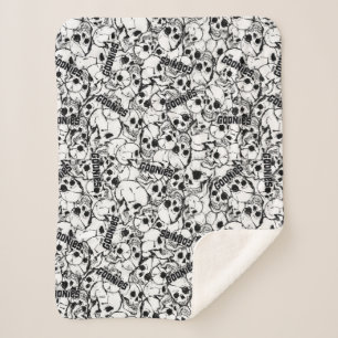 The Goonies One-Eyed Willy Skull Pattern Sherpa Blanket