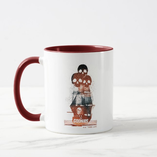 The Goonies Pirate Ship Silhouette Graphic Mug (Left)