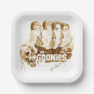 The Goonies Pirate Ship Watercolor Graphic Paper Plate