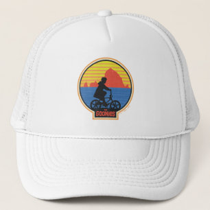 The Goonies Retro Mikey Riding Bike Graphic Trucker Hat