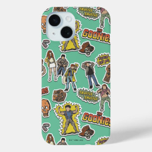 The Goonies Retro Sticker Pattern iPhone 15 Case
