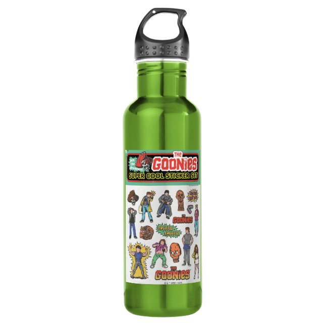 The Goonies Retro Sticker Sheet Graphic 710 Ml Water Bottle (Front)