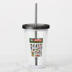 The Goonies Retro Sticker Sheet Graphic Acrylic Tumbler