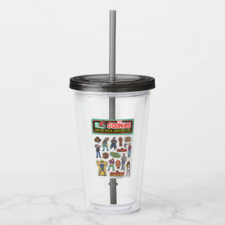 The Goonies Retro Sticker Sheet Graphic Acrylic Tumbler