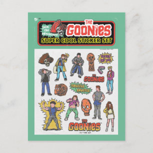 The Goonies Retro Sticker Sheet Graphic Postcard