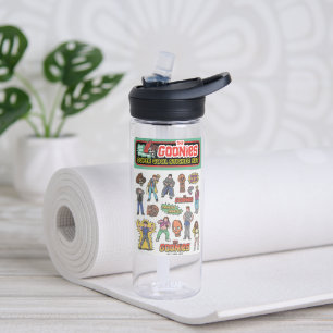 The Goonies Retro Sticker Sheet Graphic Water Bottle