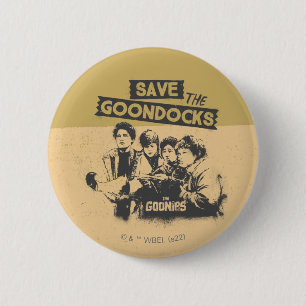The Goonies "Save The Goon Docks" 6 Cm Round Badge
