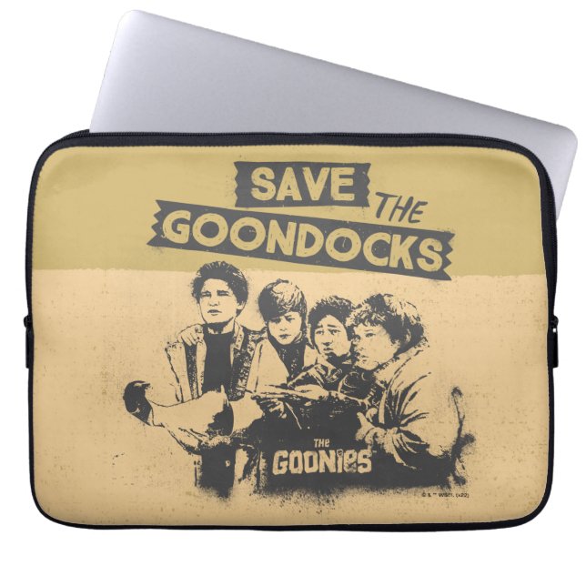The Goonies "Save The Goon Docks" Laptop Sleeve (Front)