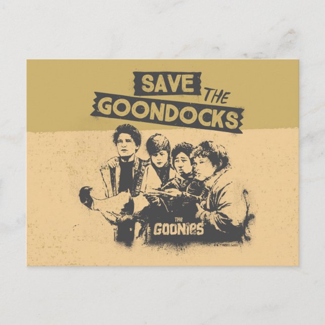 The Goonies "Save The Goon Docks" Postcard (Front)
