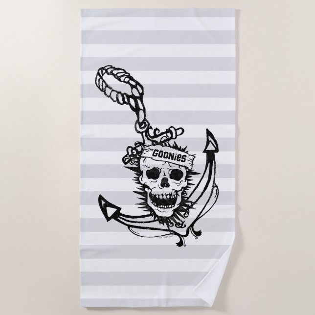 The Goonies Skull & Anchor Graphic Beach Towel (Front)
