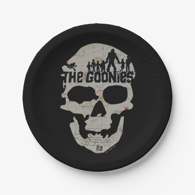 The Goonies Skull Silhouette Graphic Paper Plate (Front)