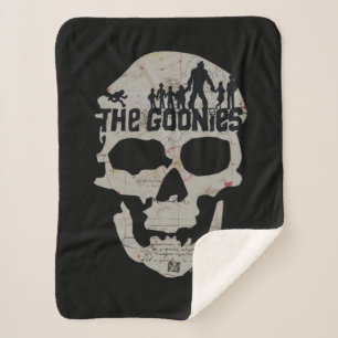 The Goonies Skull Silhouette Graphic Sherpa Blanket