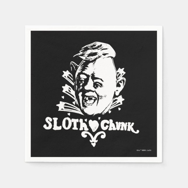 The Goonies "Sloth ♥ Chunk" Napkin (Front)