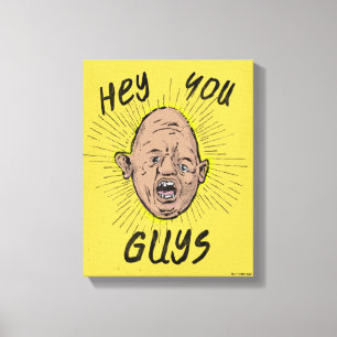 The Goonies Sloth Doodle "Hey You Guys" Canvas Print